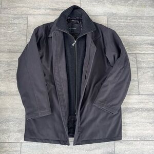 Barracuda Men’s Bib Car Coat Jacket Charcoal Grey Size Medium